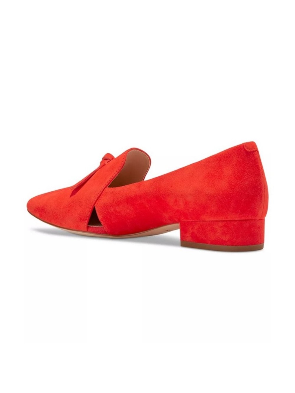 NWT Cole Haan Viola Skimmer Size 8 Red Suede Quiet Luxury Old Money Comfort Soft - Picture 6 of 11